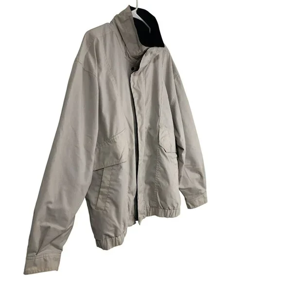 Vintage KnightsBridge  Bomber Jacket Lightweight Beige Mens L/G Casual - Picture 3 of 16